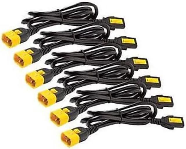 Alt view image 4 of 5 - APC by Schneider Electric Power Cord Kit (6 ea), Locking, C13 to C14, 1.8m, North America