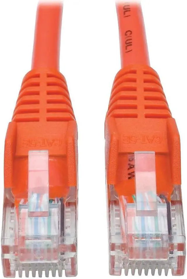 Alt view image 9 of 13 - Tripp Lite N001-006-OR Cat5E 350 Mhz Snagless Molded Utp Patch Cable (Rj45 M/M) , Orange, 6 Ft. - Patch Cable - Rj-45 (M) To Rj-45 (M) - 6 Ft - Utp - Cat 5E - Ieee 802.3Ab/Ieee 802.5 - Molded, Snagle