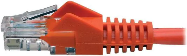 Alt view image 13 of 13 - Tripp Lite N001-006-OR Cat5E 350 Mhz Snagless Molded Utp Patch Cable (Rj45 M/M) , Orange, 6 Ft. - Patch Cable - Rj-45 (M) To Rj-45 (M) - 6 Ft - Utp - Cat 5E - Ieee 802.3Ab/Ieee 802.5 - Molded, Snagle