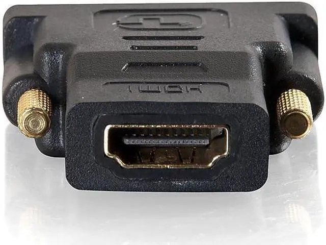 Alt view image 15 of 16 - C2G 40746 C2G DVI-D to HDMI Inline Adapter for HDTVs - M/F - 1 x DVI-D (Single-Link) Male Digital Video - 1 x HDMI Female Digital Audio/Video - Black