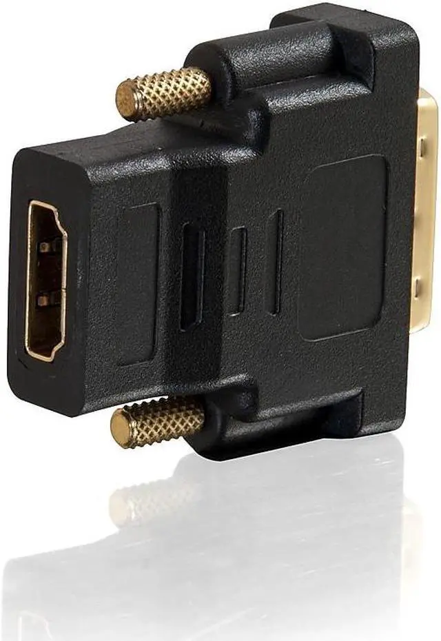 Alt view image 14 of 16 - C2G 40746 C2G DVI-D to HDMI Inline Adapter for HDTVs - M/F - 1 x DVI-D (Single-Link) Male Digital Video - 1 x HDMI Female Digital Audio/Video - Black