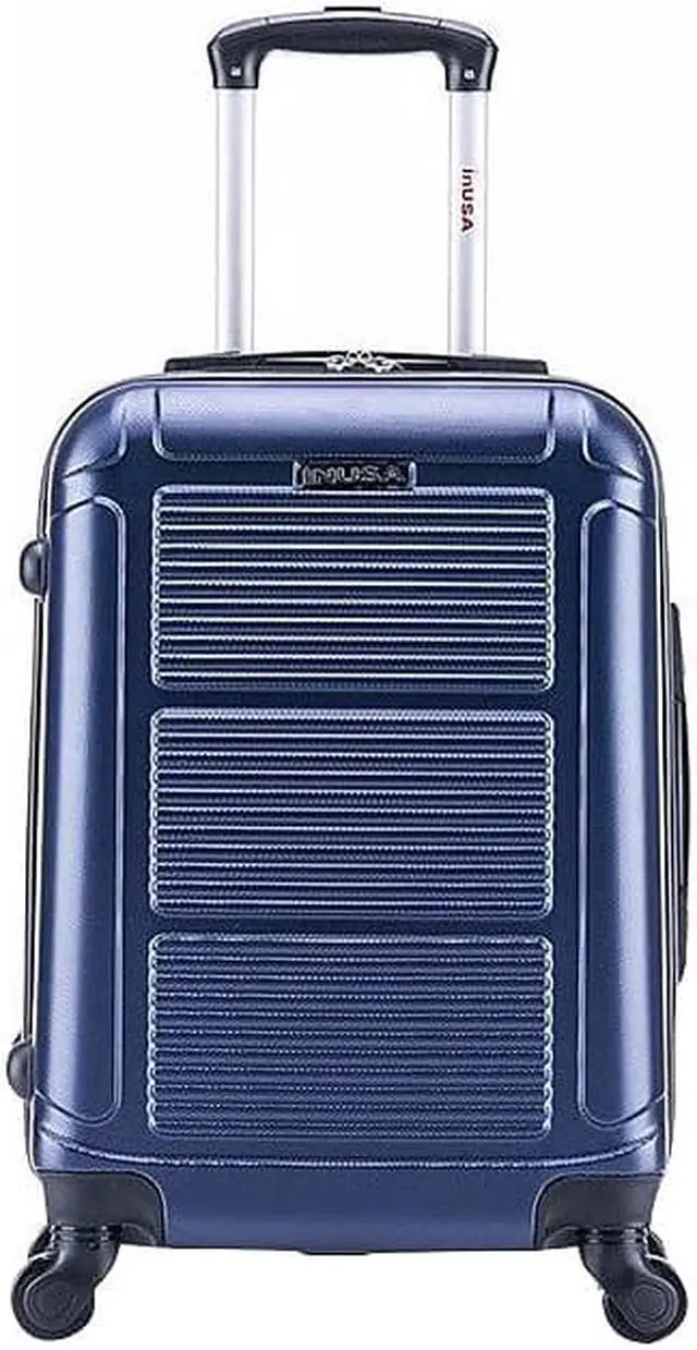 Main image of InUSA Pilot Plastic Carry-On Luggage Blue (IUPIL00S-BLU)