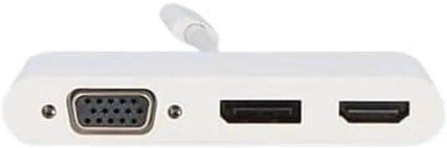 Alt view image 9 of 16 - VisionTek USB-C to DisplayPort HDMI & VGA Hub M/F/F/F 901433