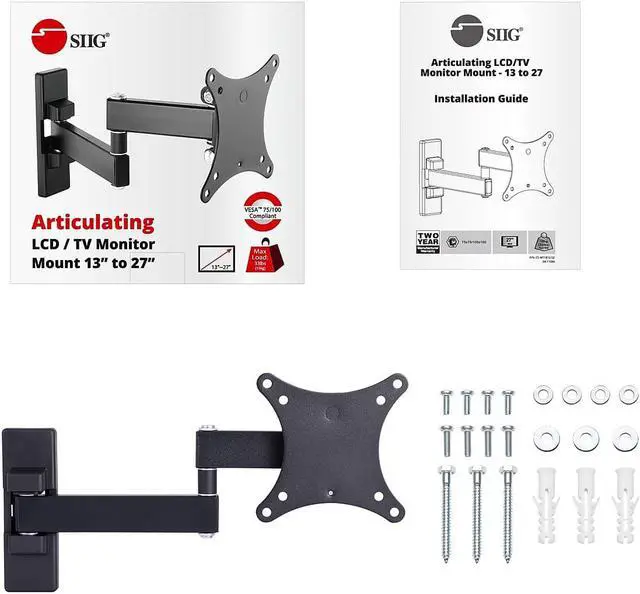 Alt view image 8 of 10 - SIIG Mounting Arm for LCD Display, TV