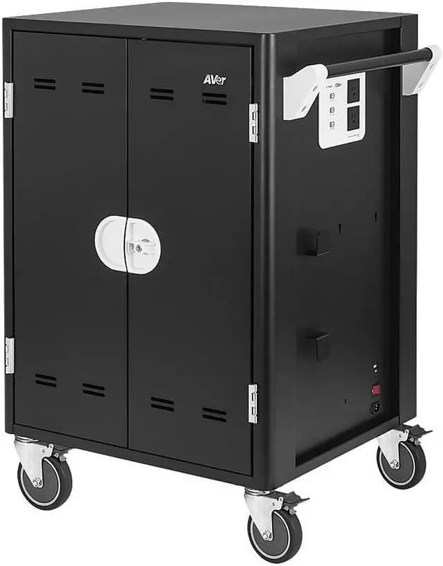 Alt view image 7 of 9 - AVer Information - CHRGC36i+ - AVer AVerCharge C36i+ Charging Cart - 31.1 Width x 25 Depth x 42.1 Height - For 36