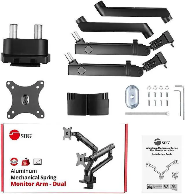Alt view image 20 of 20 - SIIG Mounting Arm for Monitor