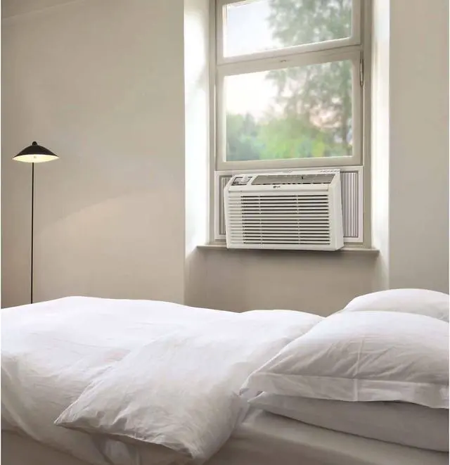 Alt view image 18 of 18 - LG 5,000 BTU Window Air Conditioner with Manual Controls, 115V, White