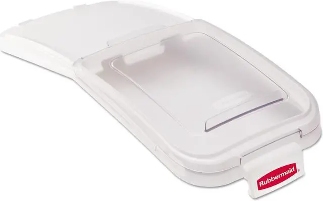 Alt view image 9 of 9 - Rubbermaid 29" x 12-1/8" x 2" Polypropylene Storage Bin Lid, White FG9F7700CLR