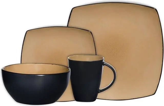 Alt view image 3 of 4 - Gibson 69467.16 Home Soho Lounge Dinnerware Set, Taupe