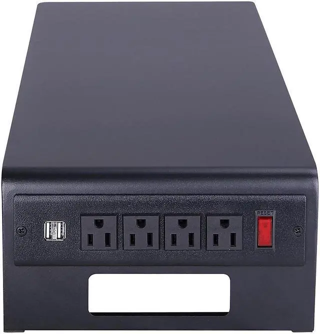 Alt view image 18 of 20 - Rocelco 30" Premium Dual Monitor Stand with AC Power Supply & USB 2.0 Charging