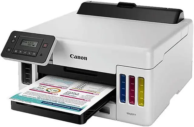 Alt view image 10 of 20 - Canon MAXIFY GX5020 Wireless MegaTank Small Office Inkjet Printer #5550C002