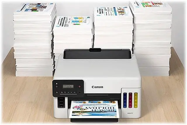Alt view image 12 of 20 - Canon MAXIFY GX5020 Wireless MegaTank Small Office Inkjet Printer #5550C002