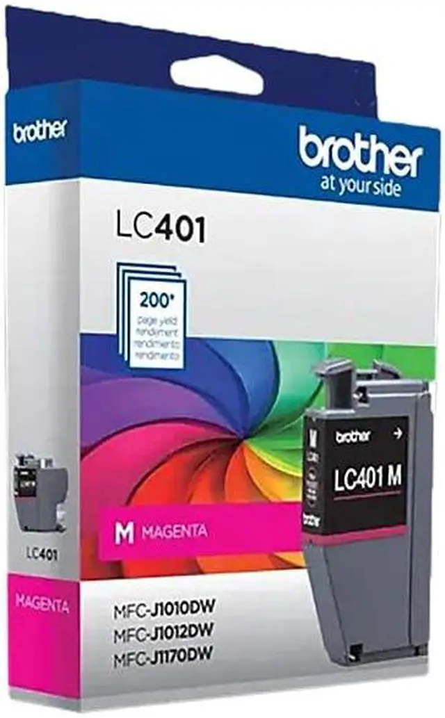 Alt view image 8 of 10 - Brother LC401 Magenta Standard Yield Ink Cartridge (LC401MS)