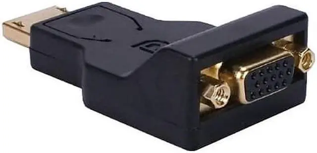 Alt view image 8 of 8 - QVS DPVGA-MF QVS DisplayPort Male to VGA Female Digital Video Adaptor - 1 x DisplayPort Male Digital Audio/Video - 1 x HD-15 Female VGA - Gold Plated Connector - Black, Blue