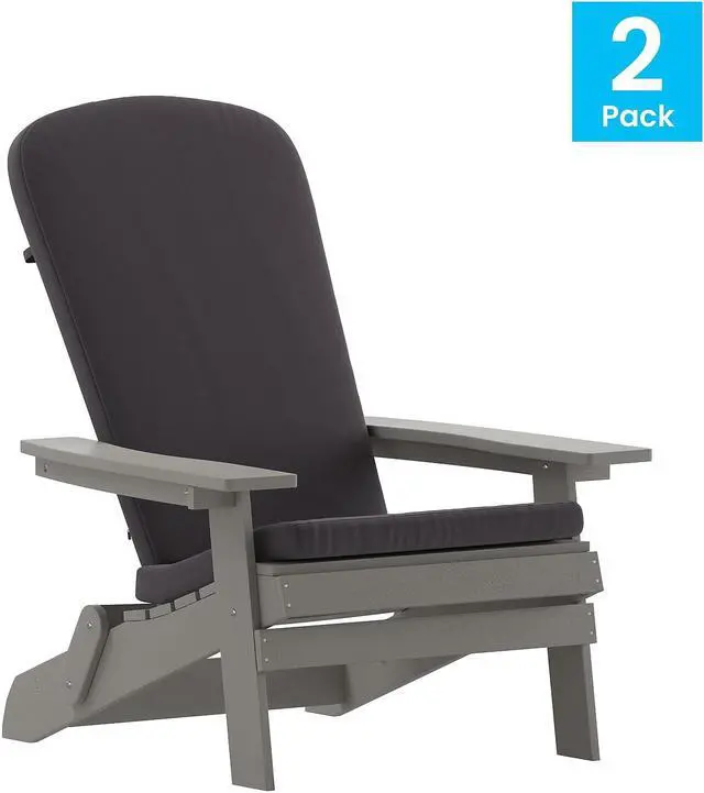 Alt view image 9 of 19 - Flash Furniture Oia Indoor-Outdoor 30" Round Steel Folding Patio Table Set with 2 Square Back Chairs White (CO30RDF02CHR2WH)