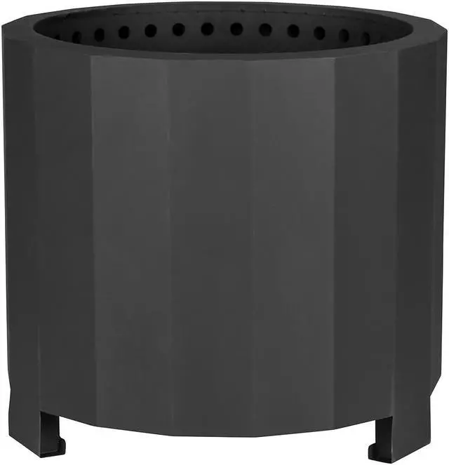 Alt view image 7 of 20 - Titus Commercial Grade 19.5 inch Smokeless Outdoor Firepit, Natural Wood Burning Portable Fire Pit With Waterproof Cover, Black
