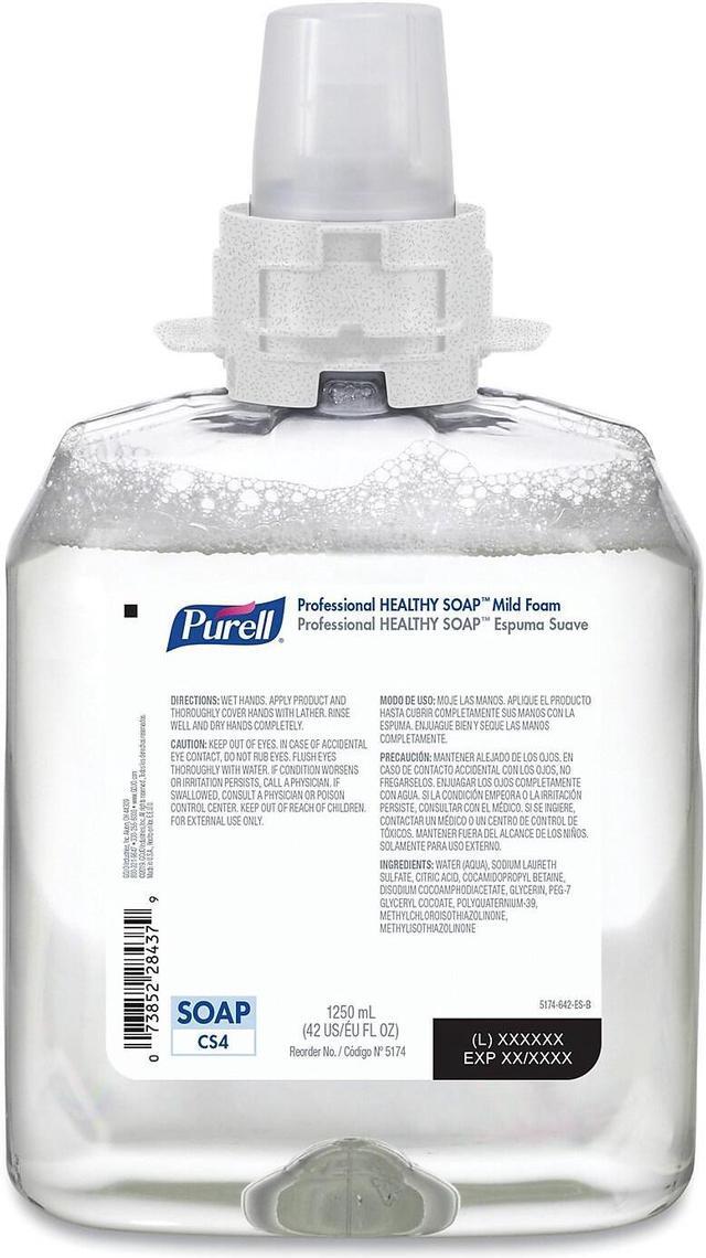 HEALTHY SOAP Mild Foam, For CS4 Dispensers, Fragrance-Free, 1,250 mL, 4/Carton HEALTHY SOAP Mild Foam, For CS4 Dispensers, Fragrance-Free, 1,250 mL, 4/Carton