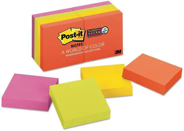 Alt view image 2 of 19 - Post-it Pads in Marrakesh Colors 2 x 2 90-Sheet 8/Pack 6228SSAN