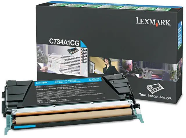 Alt view image 17 of 19 - Cyan High Yield Toner Cartridge for Lexmark C748H1CG C748DE, C748DTE, C748E, Genuine Lexmark Brand