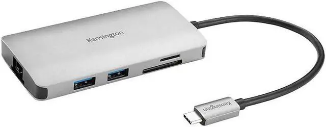 Alt view image 11 of 20 - Kensington 5-Port USB Type C Mobile Driverless Hub - Black, Silver