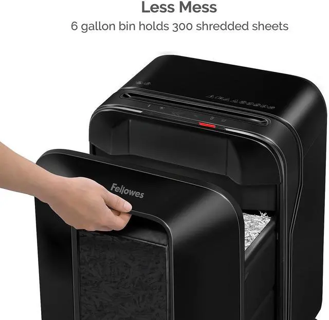 Alt view image 8 of 17 - Fellowes Powershred LX170 12-Sheet Cross Cut Personal Paper Shredder (FEL5501401)