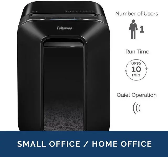 Alt view image 5 of 17 - Fellowes Powershred LX170 12-Sheet Cross Cut Personal Paper Shredder (FEL5501401)