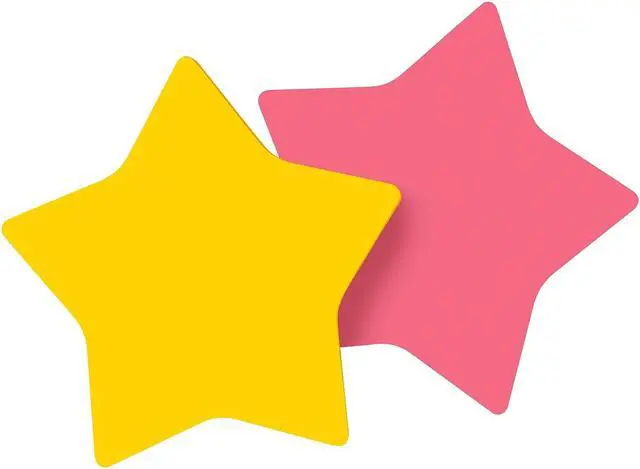 Alt view image 3 of 6 - Post-it Die-Cut Shaped Notepads 2.6" x 2.6" Assorted Colors Star-Shaped 7350-STR
