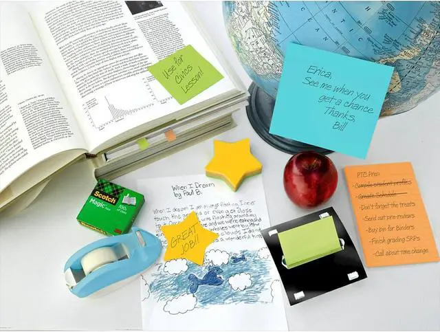 Alt view image 4 of 6 - Post-it Die-Cut Shaped Notepads 2.6" x 2.6" Assorted Colors Star-Shaped 7350-STR