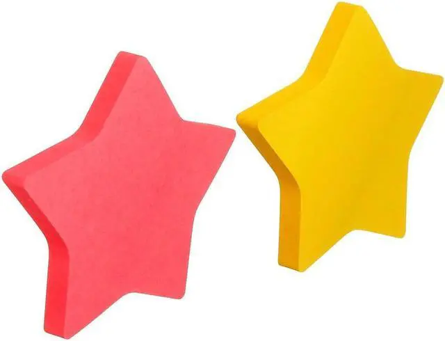 Alt view image 6 of 6 - Post-it Die-Cut Shaped Notepads 2.6" x 2.6" Assorted Colors Star-Shaped 7350-STR