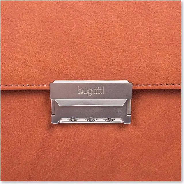 Alt view image 11 of 13 - Swiss Mobility Cognac Milestone Briefcase, Holds Laptops 15.6" Model 49545807SM