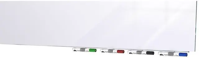 Alt view image 3 of 5 - Ghent ARIASM23WH Aria Low-Profile Frameless Magnetic Glassboard - 36" x 24" - White Surface