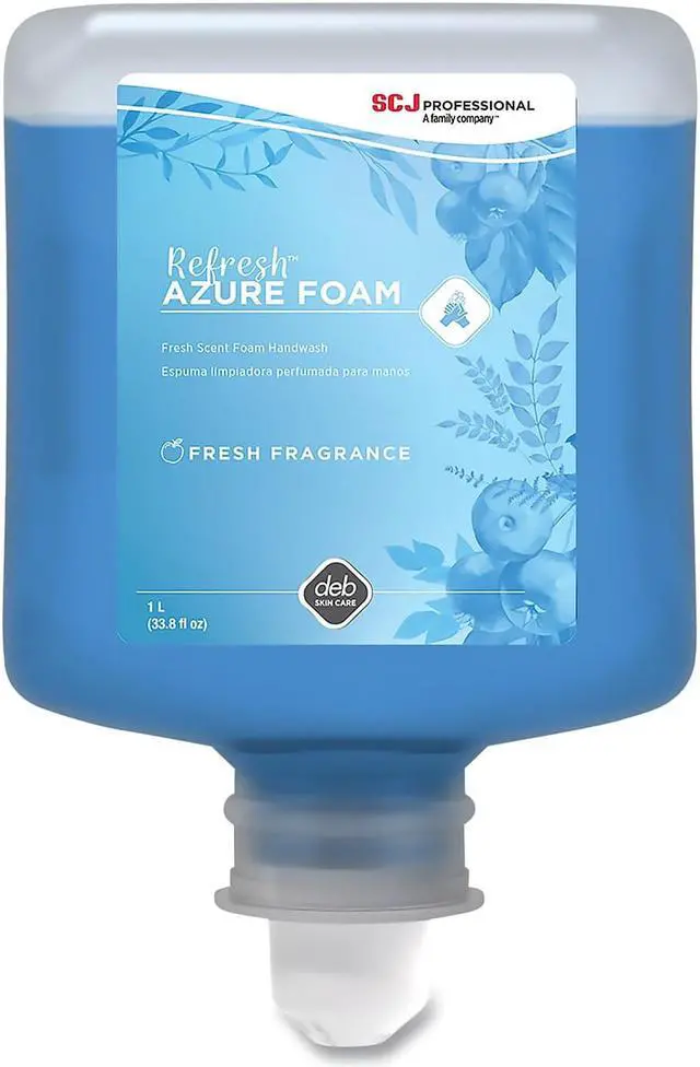 Alt view image 7 of 10 - SC Johnson Azure Refresh Foaming Hand Soap Floral Refill 6/Carton 069124014614