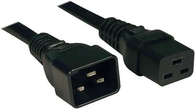 Alt view image 10 of 12 - Tripp Lite Heavy-Duty Power Extension Cord, 15A, 14 AWG (IEC-320-C19 to IEC-320-C20), 10 ft. (3 m) (P036-010-15A)