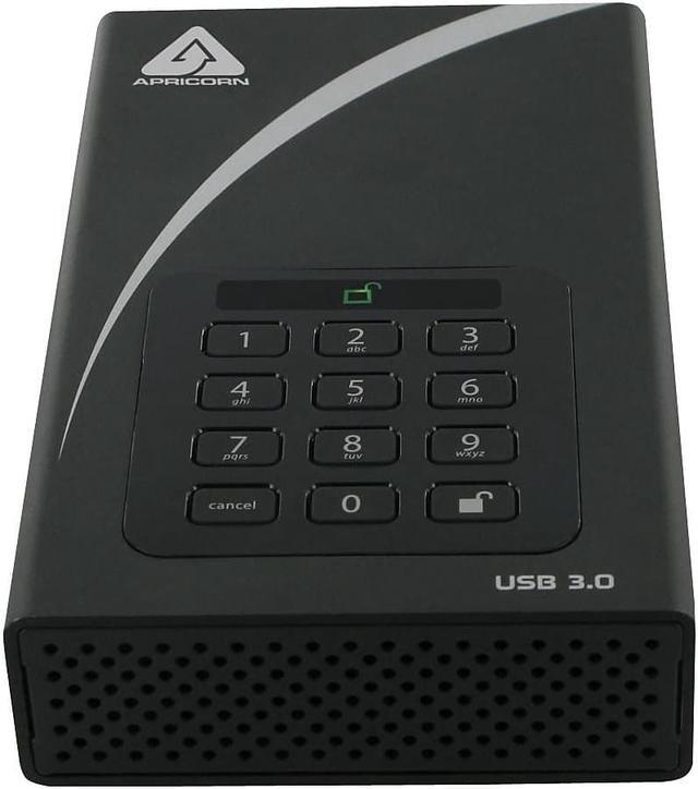 Alt view image 6 of 11 - APRICORN Aegis Padlock DT 4TB USB 3.0 External Hard Drive ADT-3PL256-4000 Black