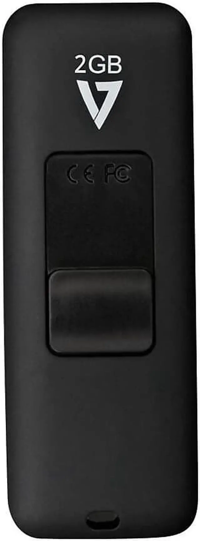 Alt view image 13 of 16 - V7 MEMORY VF22GAR-3N 2GB FLASH DRIVE USB 2.0 BLACK