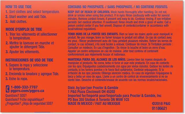 Alt view image 4 of 7 - Tide Vending-Design Powder Laundry Detergent 1.5 oz. 156/Carton 49340