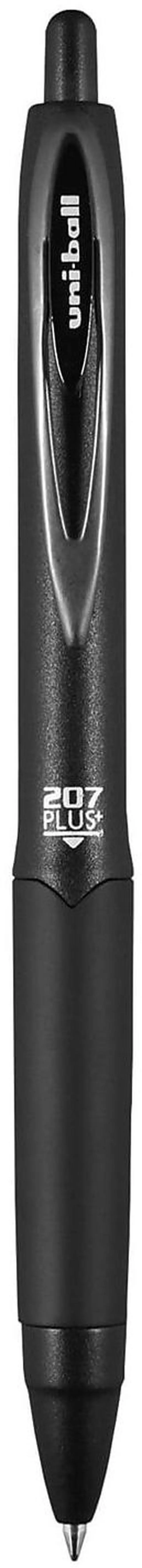 Alt view image 4 of 7 - Uniball Plus Gel Pen Retractable Medium 0.7 mm Black Ink Dozen 70120