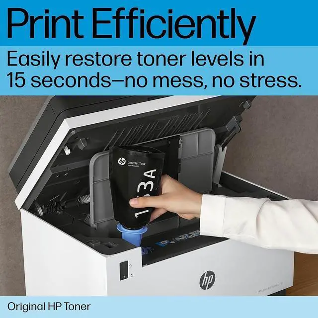 Alt view image 7 of 15 - HP 153A Black Original LaserJet Tank Toner Reload Kit, ~2,500 pages, W1530A