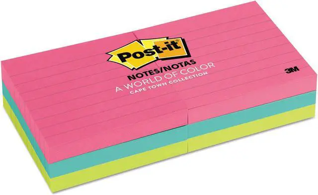 Alt view image 12 of 15 - 3M 6306AN Neon Color Notes 3 x 3 Two Neon Colors Six 100-Sheet Pads Pack
