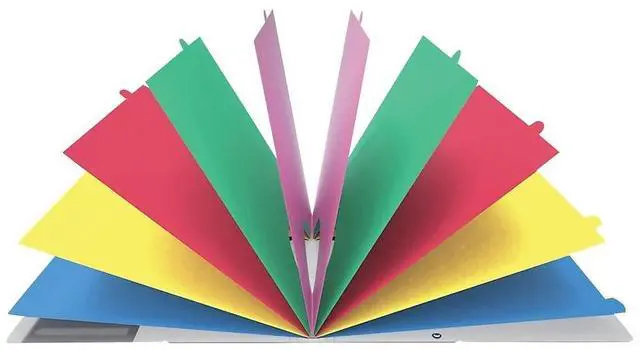 Alt view image 10 of 11 - TOPS Project Sorter w/ Elastic Tie 11-3/4"x7/8"x10" Multicolor 50995
