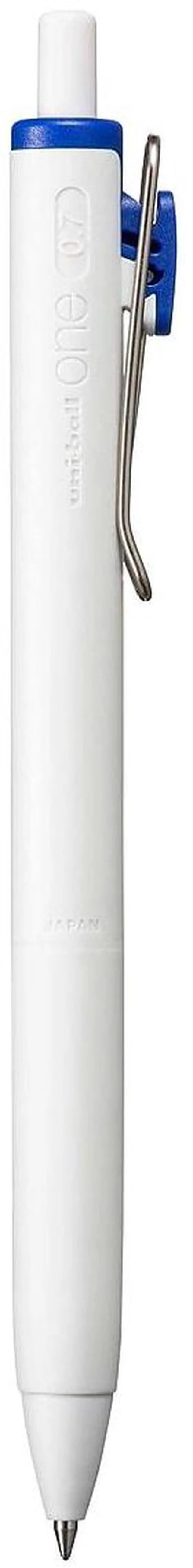 Alt view image 3 of 7 - uniONE Gel Pen Retractable Medium 0.7 mm Blue Ink White/Blue Barrel Dozen 70363