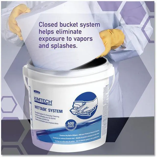Alt view image 13 of 15 - KIMTECH PREP Wipers for Disinfectants Sanitizers, 12 x 12 1/2, White,