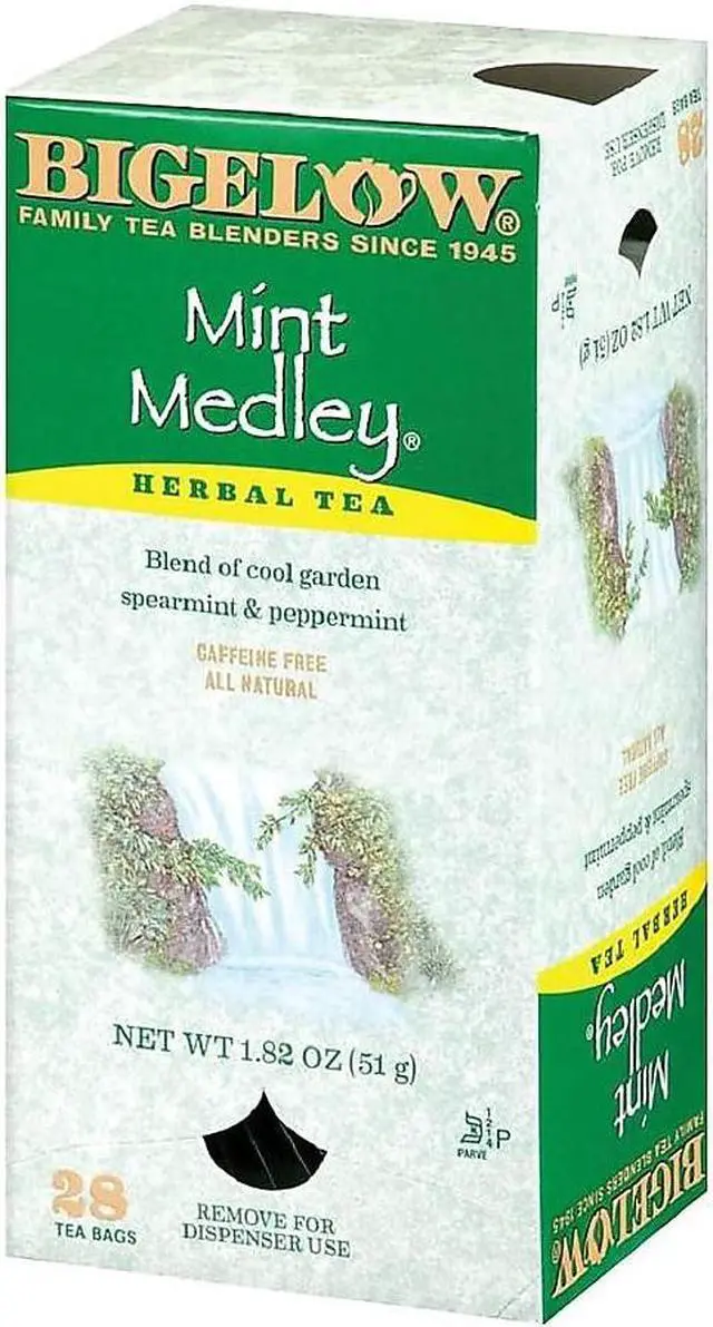 Alt view image 4 of 7 - Bigelow Mint Medley Herbal Tea 28/Box 10393