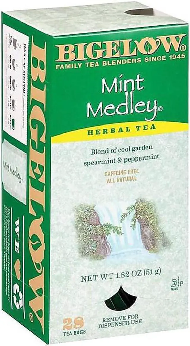 Alt view image 3 of 7 - Bigelow Mint Medley Herbal Tea 28/Box 10393