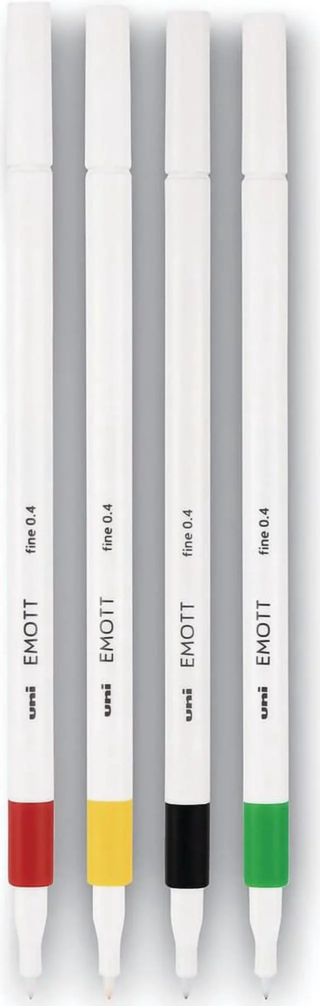 Alt view image 8 of 14 - Uni-ball EMOTT Porous Point Pens Fine 0.4 mm Assorted Ink 5 Pack 24828