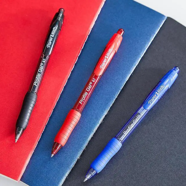 Alt view image 17 of 19 - Paper Mate Retractable Gel Pen Medium 0.7 mm Blue Ink 2095449