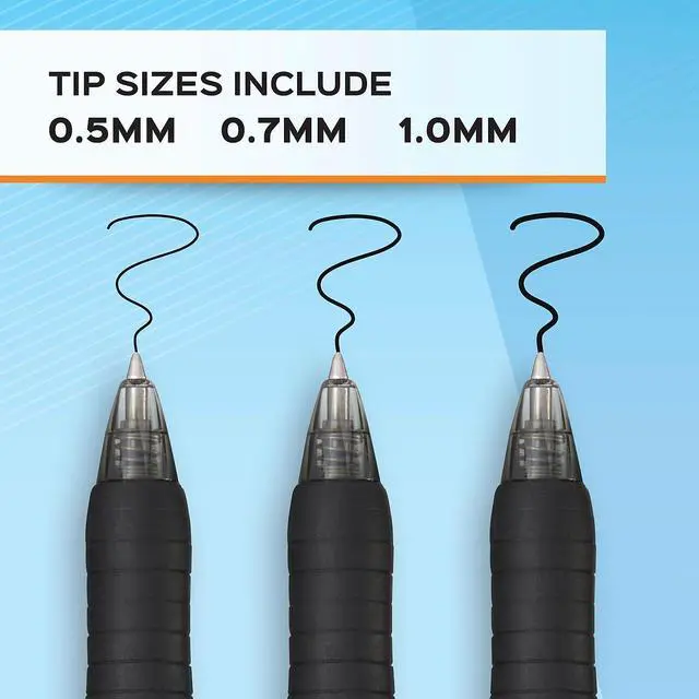 Alt view image 16 of 19 - Paper Mate Retractable Gel Pen Medium 0.7 mm Blue Ink 2095449