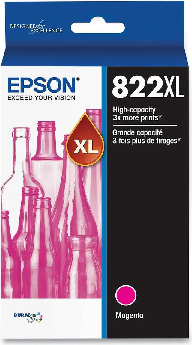 Alt view image 4 of 5 - Epson T822 Original Ink Cartridge Magenta T822XL320S