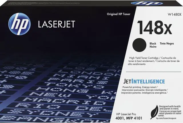 Alt view image 3 of 15 - HP 148X High Yield Black Original LaserJet Toner Cartridge, ~9,500 pages, W1480X
