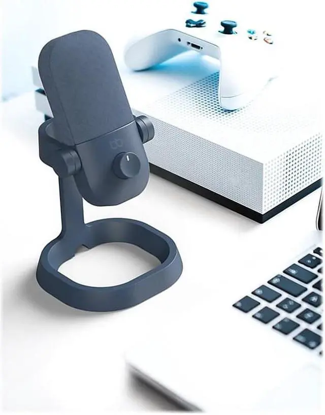 Alt view image 14 of 14 - Babbl USB-C Plug and Play Microphone for Podcast, Streaming, Gaming, Vlogging & Recording on PC and Mac - Serene Blue
